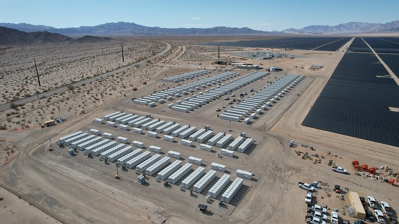 battery energy storage systems in a desert