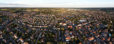 aerial view of housing