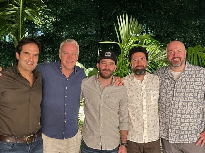 juan luis botero (founder & ceo, contreebute), luc albert (senior business advisor, anthesis), carlos eduardo velásquez (founder & cpo, contreebute), camilo botero (chairman of the board, contreebute), chris jones (chief development officer, anthesis)