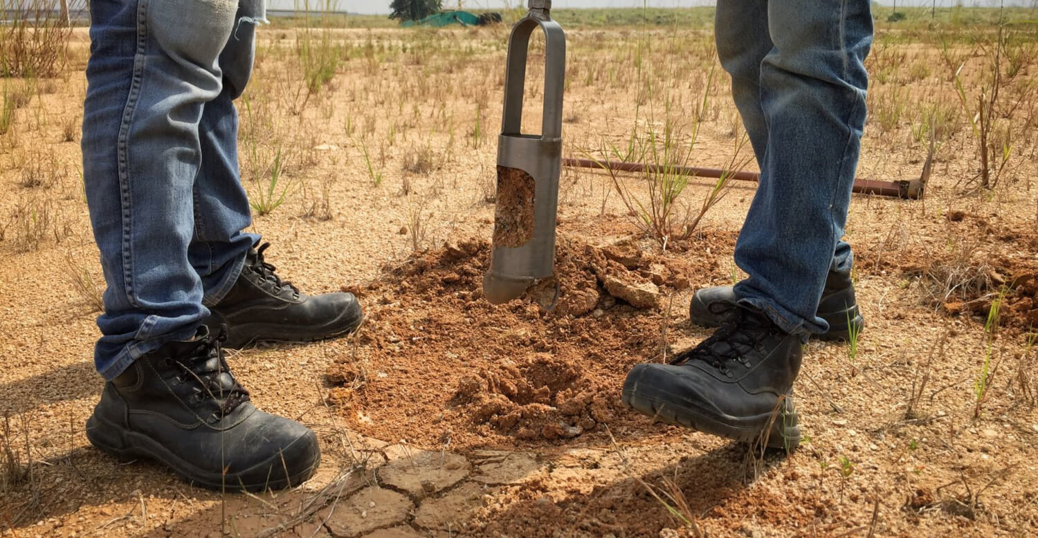 people soil sampling